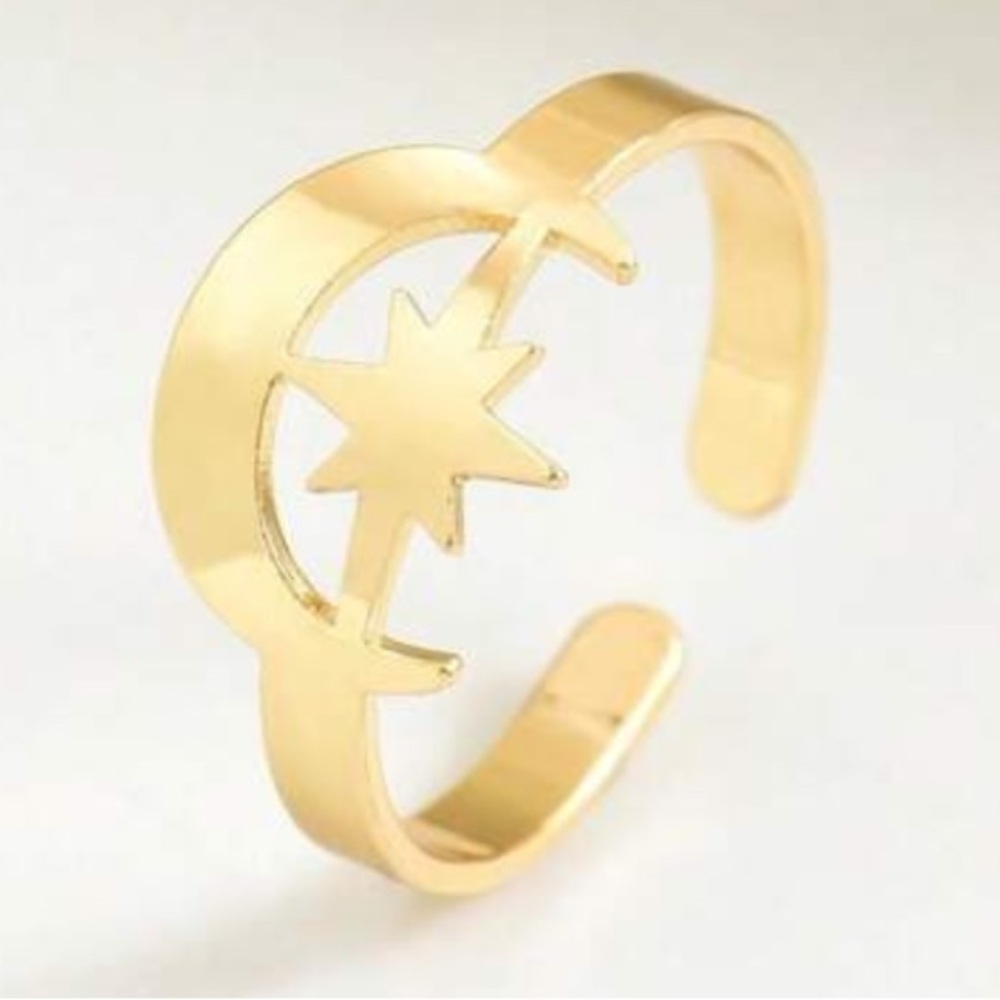 Gold Celestial Open Ring